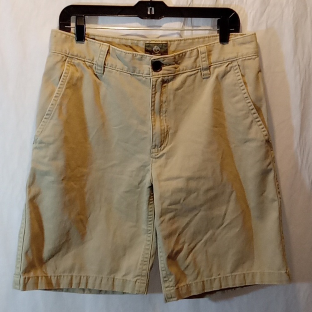 Timberland Mens 32 Khaki Shorts Cotton